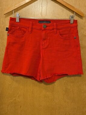 Rock & Republic Red Jean Shorts